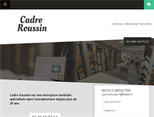 Tablet Screenshot of cadreroussin.fr